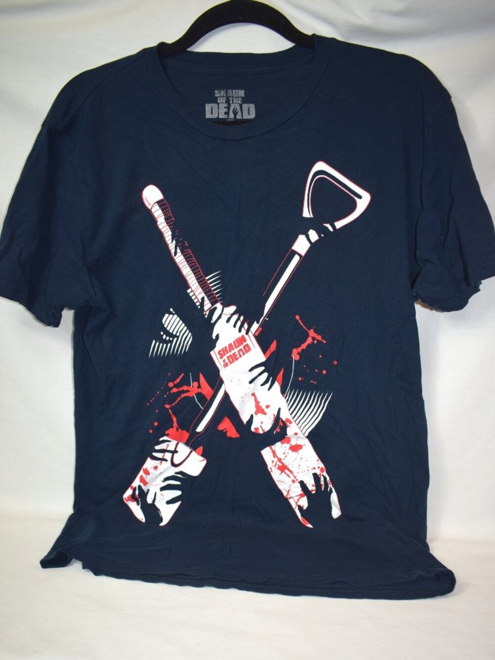 2016 Blue Shaun Of The Dead Short Sleeve T-Shirt Size Large